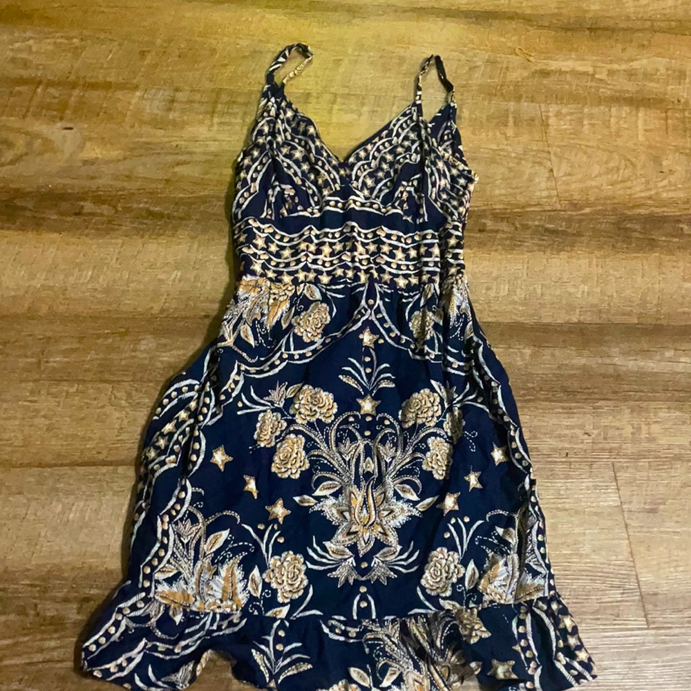 Blue and gold dress from Angie size medium